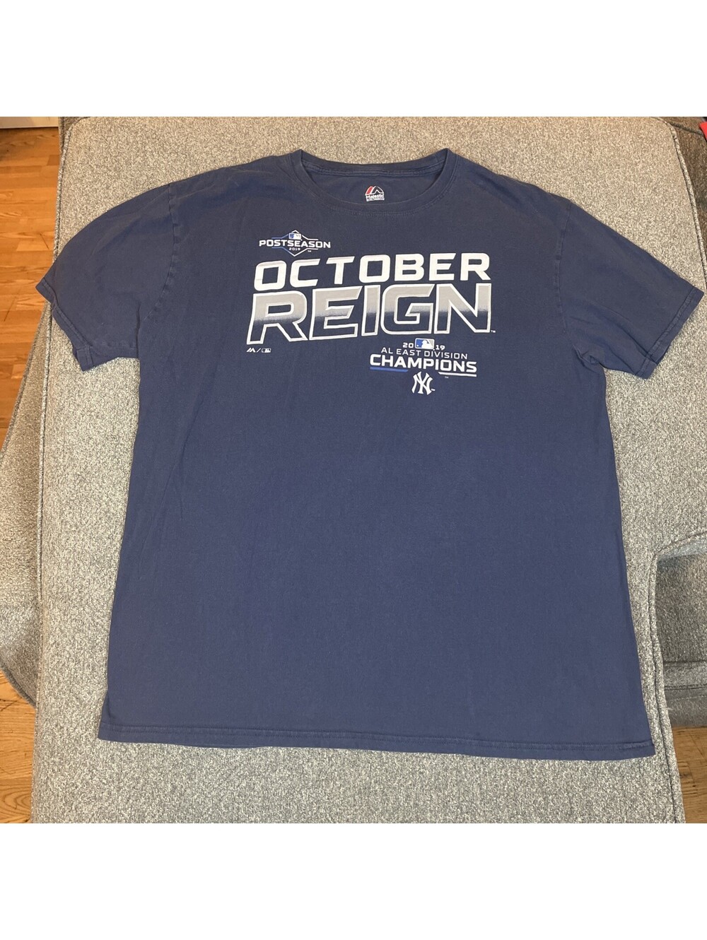 NY YANKEES October Reign 2019 POST SEASON CHAMPIONS (XL) All East Division